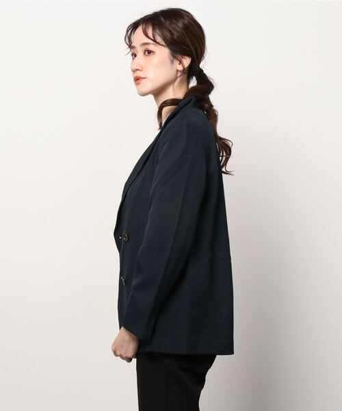 TOKYO SHIRTS（トウキョウシャツ）の「テーラードジャケット（販売停止中）（テーラードジャケット・レディース・ネイビー/モカ・M/L）」の21枚目の写真