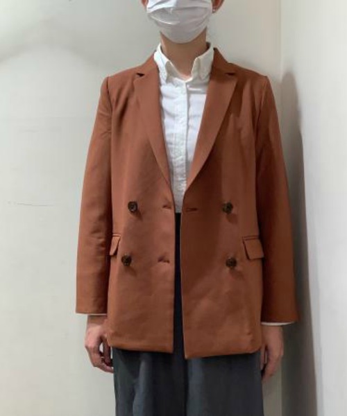 TOKYO SHIRTS（トウキョウシャツ）の「テーラードジャケット（販売停止中）（テーラードジャケット・レディース・ネイビー/モカ・M/L）」の17枚目の写真