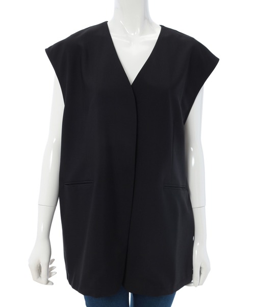 fifth（フィフス）の「ルーズノーカラージレ（ベスト・レディース・ブラック/モカ/ライトベージュ・SMALL/MEDIUM）」の12枚目の写真