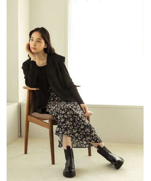 fifth（フィフス）の「ルーズノーカラージレ（ベスト・レディース・ブラック/モカ/ライトベージュ・SMALL/MEDIUM）」の21枚目の写真