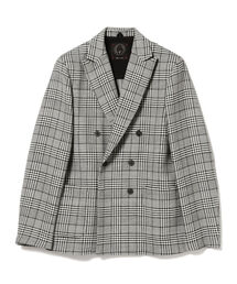 T-JACKET / グレンチェック ダブルブレスト ジャケット