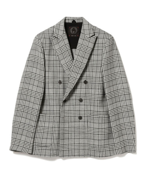 T-JACKET(ティージャケット)の「T-JACKET / グレンチェック ダブルブレスト ジャケット(テーラードジャケット・メンズ・その他・LARGE/X-SMALL/MEDIUM/SMALL)」の1枚目の写真