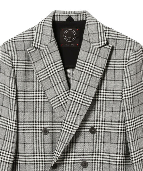T-JACKET(ティージャケット)の「T-JACKET / グレンチェック ダブルブレスト ジャケット(テーラードジャケット・メンズ・その他・LARGE/X-SMALL/MEDIUM/SMALL)」の2枚目の写真