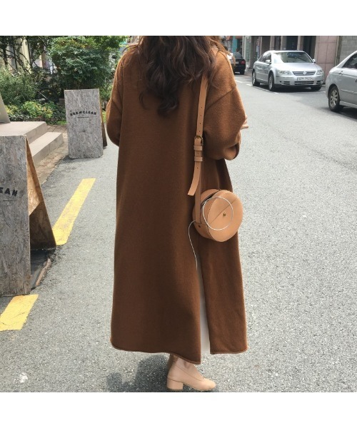 Ritzy（リッツィー）の「大人シルエット ゆる感 ロング丈 ニットカーディガン（カーディガン/ボレロ・レディース・ブラック/ベージュ/ブラウン/グレー・FREE）」の12枚目の写真