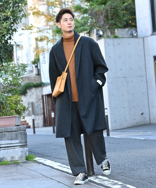 NAVY(ネイビー)の「NAVY ネイビー PBTダイヤタートルネックセーター(ニット/セーター・メンズ・ブラック/グレー/ブラウン/ネイビー・L/XL/M)」の14枚目の写真