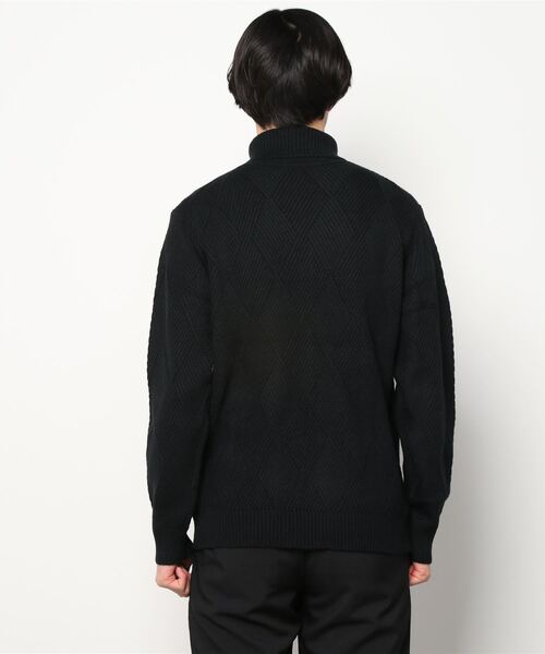 NAVY(ネイビー)の「NAVY ネイビー PBTダイヤタートルネックセーター(ニット/セーター・メンズ・ブラック/グレー/ブラウン/ネイビー・L/XL/M)」の21枚目の写真