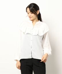 Te chichi TERRASSE | 前開きレースフリルブラウス(シャツ/ブラウス)