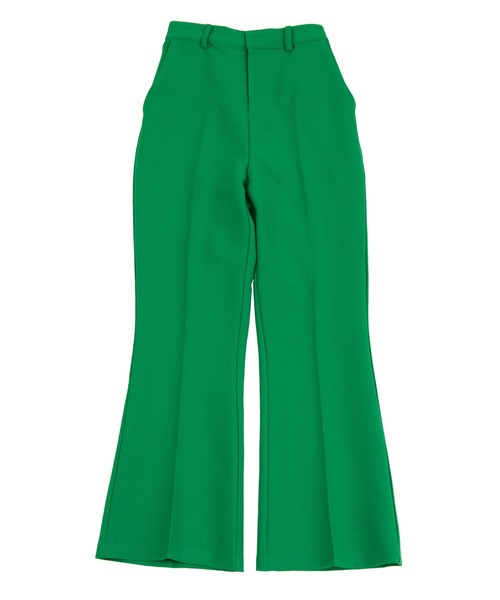 PUNYUS（プニュズ）の「センタープレスフレアパンツ（スラックス・レディース・レッド/グリーン/ブラック/ブラウン・3/1/2/4）」の13枚目の写真