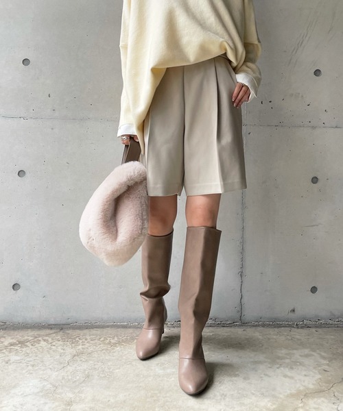 DouDou（ドゥドゥ）の「カルゼショートパンツ（その他パンツ・レディース・ブラック/ベージュ/オフホワイト・FREE）」の22枚目の写真