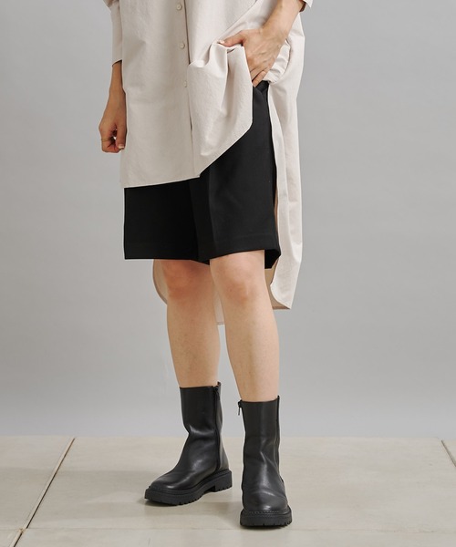 DouDou（ドゥドゥ）の「カルゼショートパンツ（その他パンツ・レディース・ブラック/ベージュ/オフホワイト・FREE）」の12枚目の写真