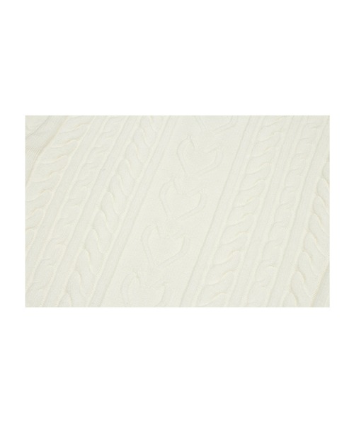 LUVISTRUE（ラヴイズトゥルー）の「A'GEM/9 × .kom 『LUV IS TRUE/ラブ イズ トゥルー』OT DAMAGE KNIT TOP/ロングスリーブ ケーブル編みダメージニットソー（ニット/セーター・レディース・アイボリー/ネイビー/ピンク・FREE）」の13枚目の写真