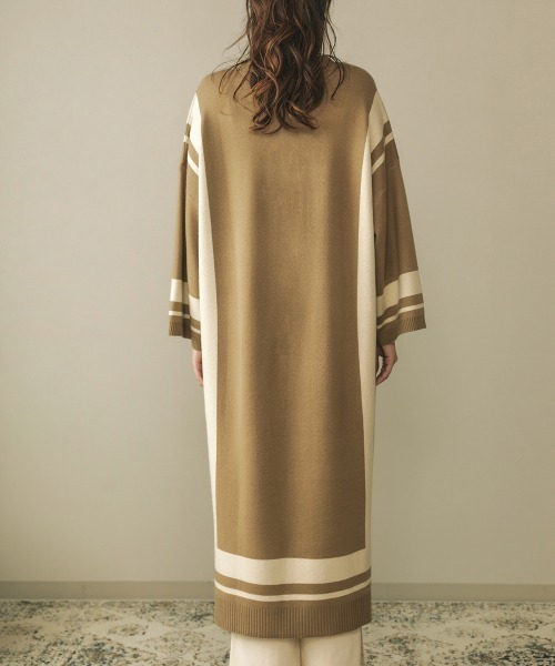 Bou Jeloud(ブージュルード)の「ジャガードスクエア柄ロングワンピース(ワンピース・レディース・アイボリー/モカ/ブラック・FREE)」の18枚目の写真