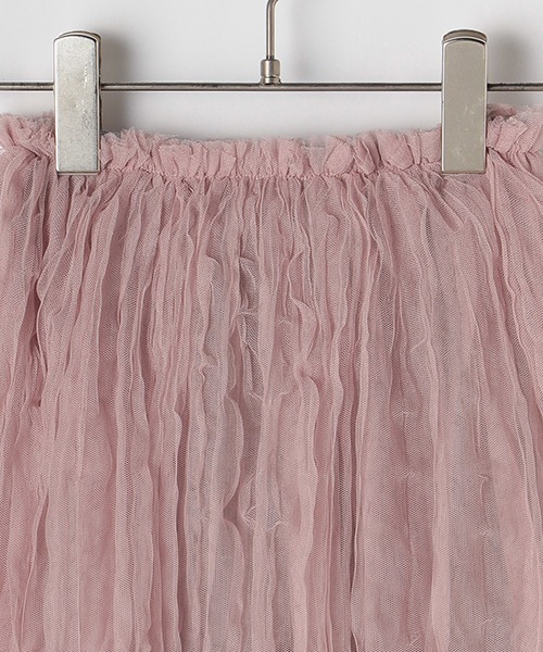 b・ROOM（ビールーム）の「シワ加工チュールスカートスカッツ「ストレッチパンツ」（スカート・キッズ・ブラック/ピンク/アイボリー・90cm/110cm/100cm/120cm/130cm）」の8枚目の写真