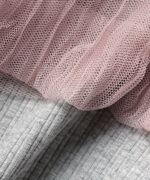 b・ROOM（ビールーム）の「シワ加工チュールスカートスカッツ「ストレッチパンツ」（スカート・キッズ・ブラック/ピンク/アイボリー・90cm/110cm/100cm/120cm/130cm）」の10枚目の写真