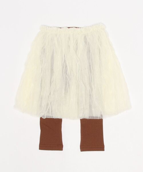 b・ROOM（ビールーム）の「シワ加工チュールスカートスカッツ「ストレッチパンツ」（スカート・キッズ・ブラック/ピンク/アイボリー・90cm/110cm/100cm/120cm/130cm）」の15枚目の写真