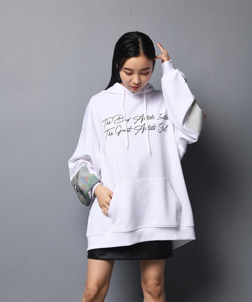 GALLIS ADDICTION(ガリスアディクション)の「GA×BRANDALISED ART HOODIE/アート プルパーカー(パーカー・メンズ・ホワイト/ブラック/グレイッシュブルー・M/L)」の19枚目の写真
