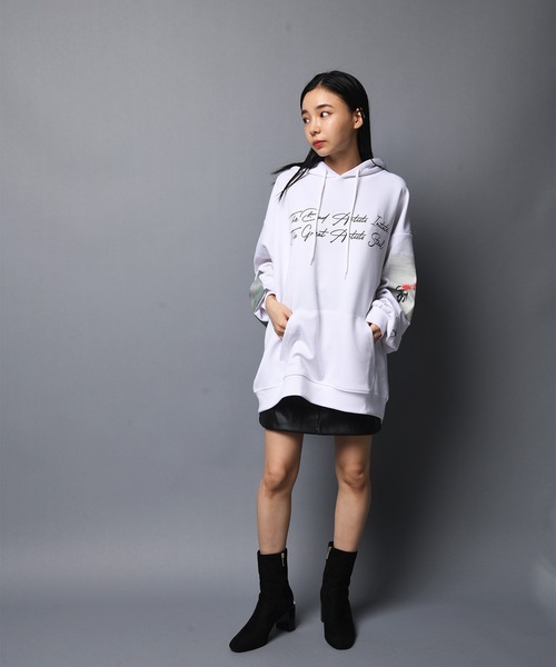GALLIS ADDICTION(ガリスアディクション)の「GA×BRANDALISED ART HOODIE/アート プルパーカー(パーカー・メンズ・ホワイト/ブラック/グレイッシュブルー・M/L)」の10枚目の写真