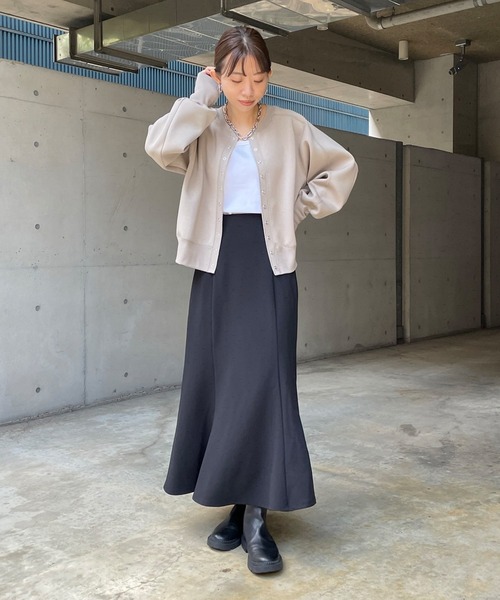 DouDou（ドゥドゥ）の「ドットボタンショートカーディガン（カーディガン/ボレロ・レディース・ブラック/ベージュ・FREE）」の21枚目の写真