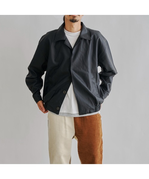 CPCM(シーピーシーエム)の「フェイクレザーショートブルゾン(その他アウター・メンズ・ブラック・MEDIUM/LARGE)」の11枚目の写真