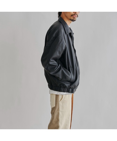 CPCM(シーピーシーエム)の「フェイクレザーショートブルゾン(その他アウター・メンズ・ブラック・MEDIUM/LARGE)」の17枚目の写真