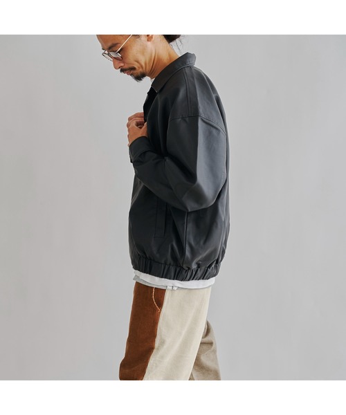 CPCM(シーピーシーエム)の「フェイクレザーショートブルゾン(その他アウター・メンズ・ブラック・MEDIUM/LARGE)」の15枚目の写真