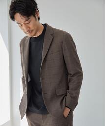 green label relaxing | フラノ千鳥 NT 2B ジャケット -ウォッシャブル・ストレッチ・帯電軽減裏地-(テーラードジャケット)