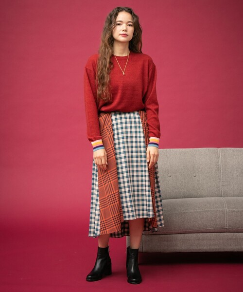 Paul Smith（ポールスミス）の「フリュイドチェック スカート