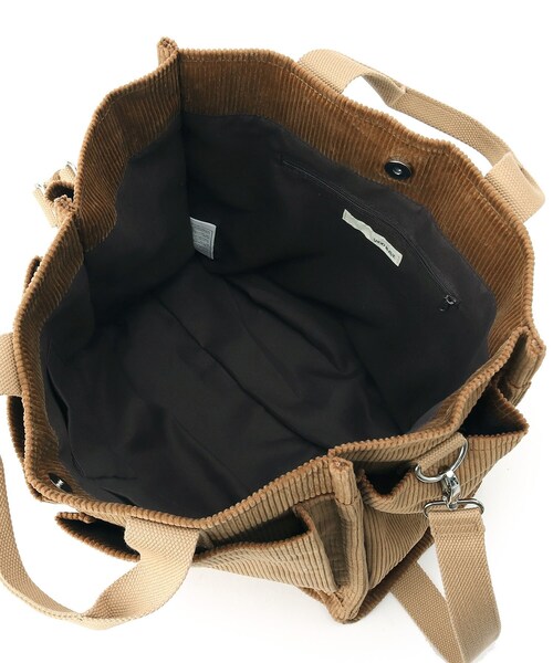 SHOO・LA・RUE（シューラルー）の「◆コーデュロイビッグ2WAYトート（トートバッグ・レディース・カーキ系4/ブラウン系その他/ナチュラル/ブラウン系・00）」の12枚目の写真