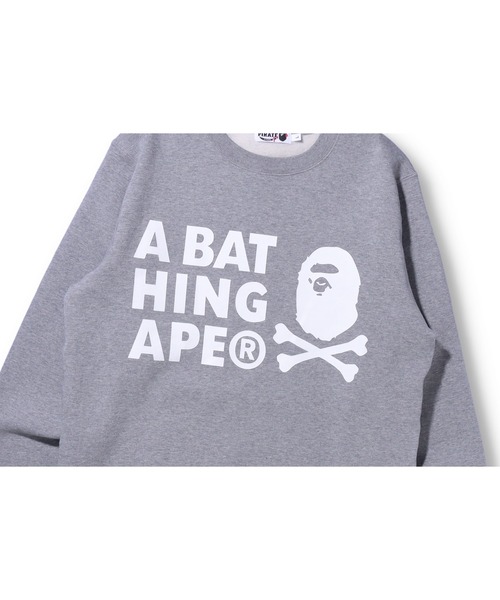 A BATHING APE(アベイシングエイプ)の「【PIRATE STORE EXCLUSIVE】A BATHING APE CROSSBONE CREWNECK M(スウェット・メンズ・グレー/ブラック・SMALL/MEDIUM/LARGE/X-LARGE/XX-LARGE)」の5枚目の写真