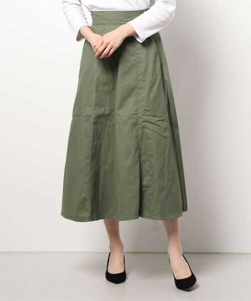 COTORICA（コトリカ）の「2WAYフレアースカート（スカート・レディース・ベージュ/ブラック/ブルー/カーキ・SMALL/MEDIUM）」の3枚目の写真