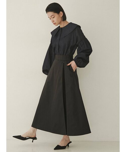 COTORICA（コトリカ）の「2WAYフレアースカート（スカート・レディース・ベージュ/ブラック/ブルー/カーキ・SMALL/MEDIUM）」の6枚目の写真