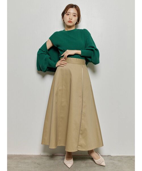 COTORICA（コトリカ）の「2WAYフレアースカート（スカート・レディース・ベージュ/ブラック/ブルー/カーキ・SMALL/MEDIUM）」の17枚目の写真