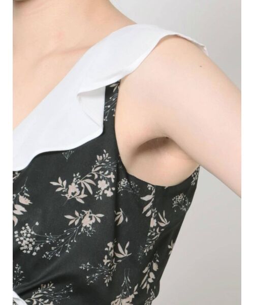 MERCURYDUO（マーキュリーデュオ）の「フラワーバックリボンロンパース（つなぎ/オールインワン・レディース・ブラック/ブルー・SMALL/MEDIUM）」の8枚目の写真