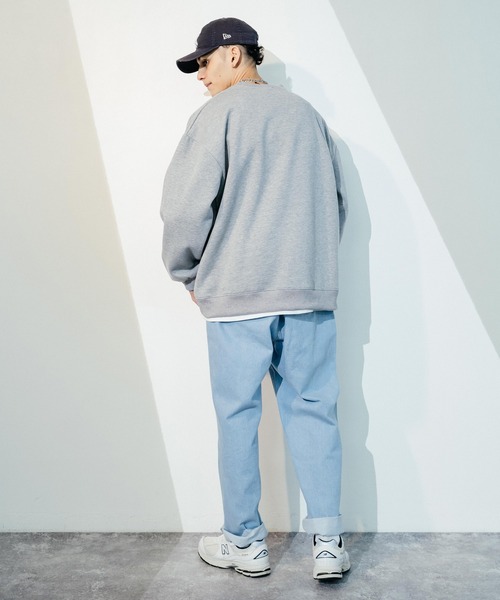 Ressaca(レサーカ)の「ビッグシルエット ミネソタ カレッジロゴ 刺繍裏起毛スウェットトレーナー(スウェット・メンズ・グレー/オートミール/グリーン/ブラック・M/L)」の11枚目の写真