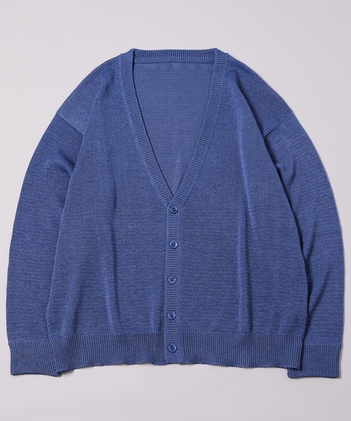 AIVER(アイバー)の「AIVER テープヤーンニットカーディガン(カーディガン/ボレロ・メンズ・ブラック/ブルー/グリーン・MEDIUM/LARGE)」の8枚目の写真