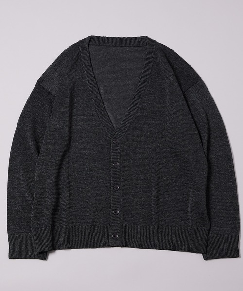 AIVER(アイバー)の「AIVER テープヤーンニットカーディガン(カーディガン/ボレロ・メンズ・ブラック/ブルー/グリーン・MEDIUM/LARGE)」の5枚目の写真