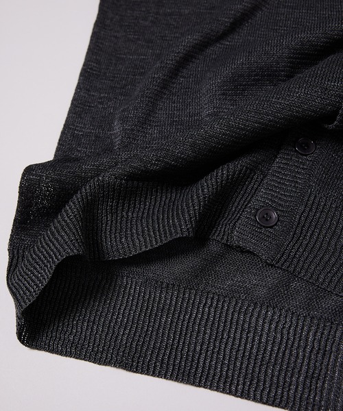 AIVER(アイバー)の「AIVER テープヤーンニットカーディガン(カーディガン/ボレロ・メンズ・ブラック/ブルー/グリーン・MEDIUM/LARGE)」の6枚目の写真