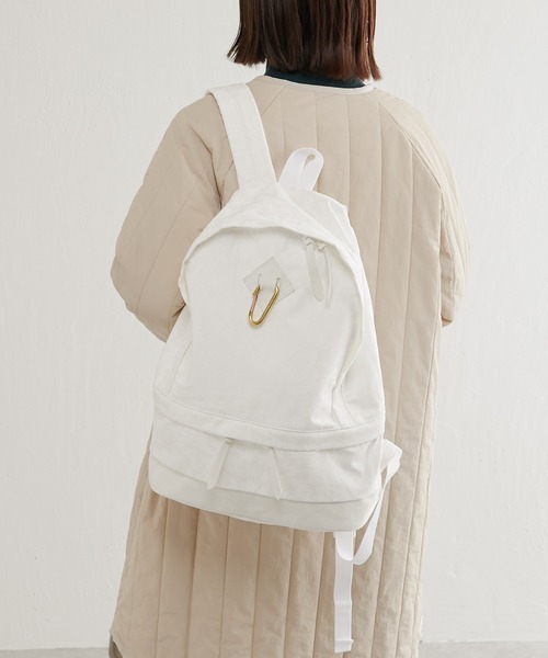 MASTER&Co（マスターアンドコー）の「【MASTER&Co. /マスターアンドコー】×ELEY KISHIMOTO FLASH DAYPACK/フラッシュリュック（バックパック/リュック・レディース・ホワイト/ベージュ/ブラック・FREE）」の22枚目の写真