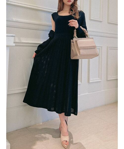 メッシュ調ニットワンピース セットアップ着用可能 ワンピース Resexxy リゼクシー のファッション通販 Zozotown