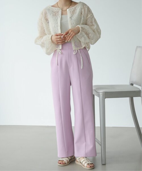 RAY CASSIN（レイカズン）の「ペイズリーレースシアーブラウス（シャツ/ブラウス・レディース・ブラック/キナリ・FREE）」の9枚目の写真