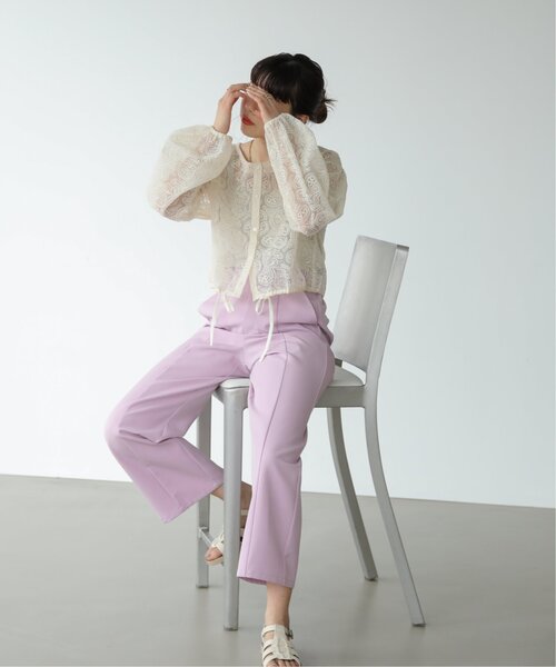 RAY CASSIN（レイカズン）の「ペイズリーレースシアーブラウス（シャツ/ブラウス・レディース・ブラック/キナリ・FREE）」の10枚目の写真