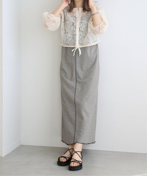 RAY CASSIN（レイカズン）の「ペイズリーレースシアーブラウス（シャツ/ブラウス・レディース・ブラック/キナリ・FREE）」の16枚目の写真