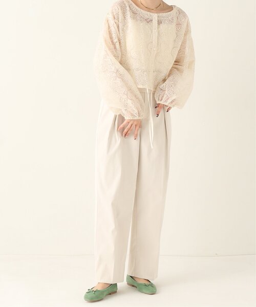 RAY CASSIN（レイカズン）の「ペイズリーレースシアーブラウス（シャツ/ブラウス・レディース・ブラック/キナリ・FREE）」の21枚目の写真