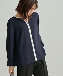 ROPE' PICNIC（ロペピクニック）の「【WEB限定】新色追加/配色パイピングブラウス（シャツ/ブラウス・レディース）」