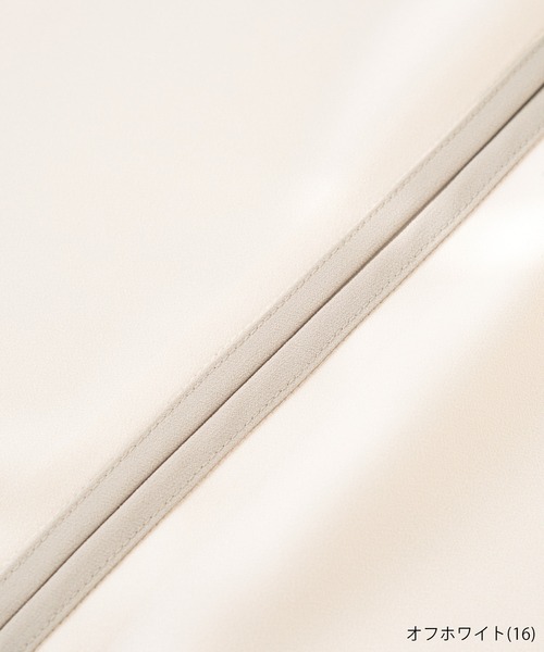 ROPE' PICNIC（ロペピクニック）の「【WEB限定】新色追加/配色パイピングブラウス（シャツ/ブラウス・レディース・ホワイト/ネイビー/オフホワイト/ベージュ系その他/ライトグリーン/サックスブルー・40/38）」の22枚目の写真