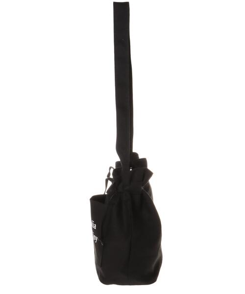 INGNI（イング）の「巾着ロゴトートBAG（トートバッグ・レディース・ブラック/キナリ・ONE SIZE）」の4枚目の写真