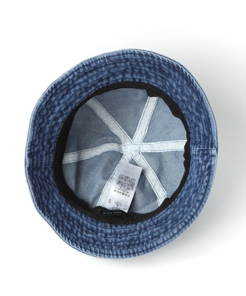niko and...（ニコアンド）の「デニムメトロハット（ハット・メンズ・オフホワイト/インディゴブルー・FREE）」の6枚目の写真