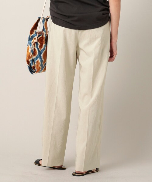 UNTITLED（アンタイトル）の「◆【STORY掲載】リネン混 ストレッチワイドパンツ（その他パンツ・レディース・ライトベージュ/ネイビー/ライトグリーン/ベージュ系9・00/03/02/04/01/44/48/42）」の8枚目の写真