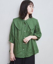 fig Ｌondon | morning LINEN soprano BL(シャツ/ブラウス)