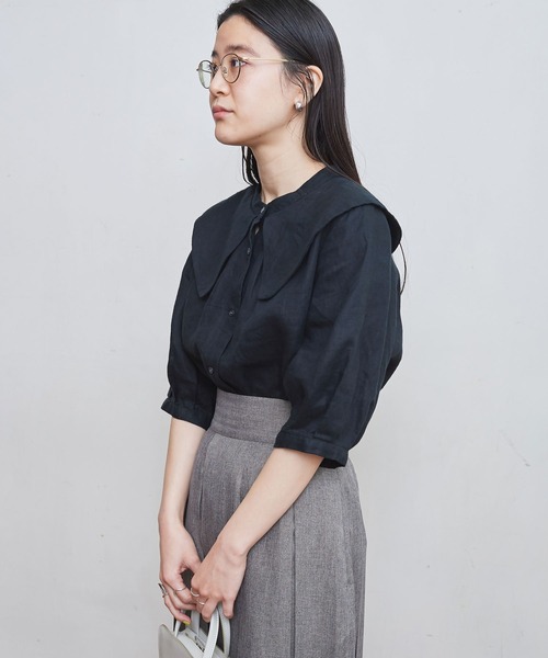 レディース fig london Louisa BL ブラウス